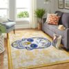 Golden State Warriors Nba Team Logo Skull Flower Style Nice Gift Home Decor Rectangle Area Rug
