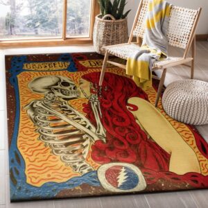 Grateful Dead Area Rug For Christmas Living room and bedroom Rug Floor Decor Home Decor