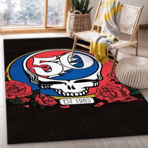 Grateful Dead Area Rug Living Room Rug Home US Decor