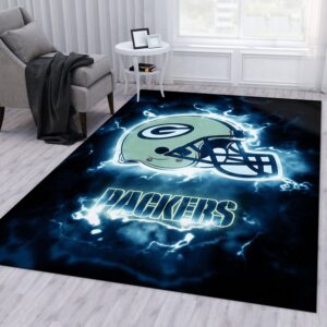 Green Bay Packers NFL Rug Living Room Rug Christmas Gift US Decor