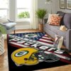 Green Bay Packers Nfl Team Logo American Style Nice Gift Home Decor Rectangle Area Rug