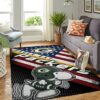 Green Bay Packers Nfl Team Logo Snoopy Us Style Nice Gift Home Decor Rectangle Area Rug