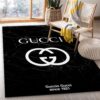 Gucci Black Marble Marmor Area Rug Living Room Rug Christmas Gift US Decor
