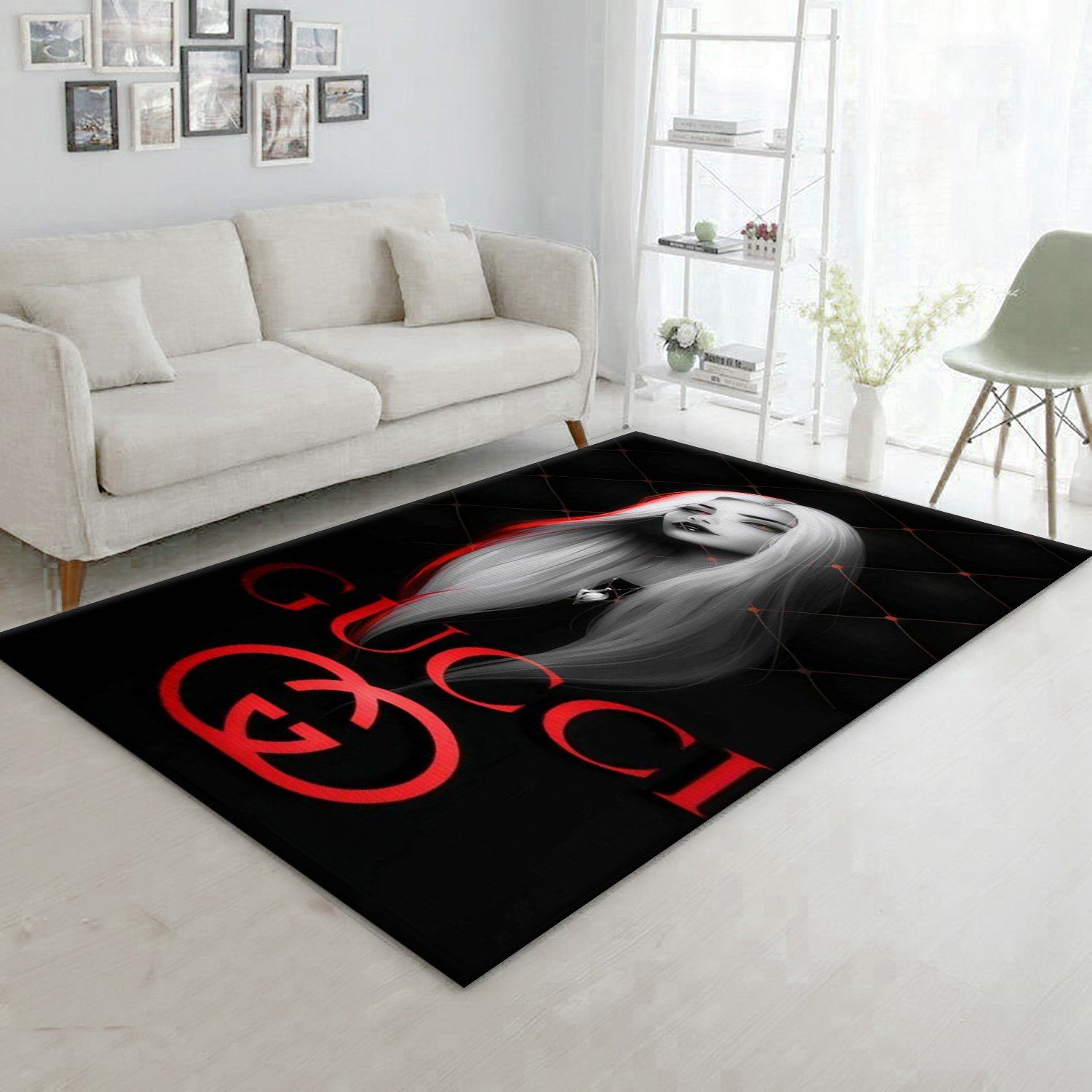 Gucci Fashion Brand Rug Bedroom Rug US Gift Decor Travels in