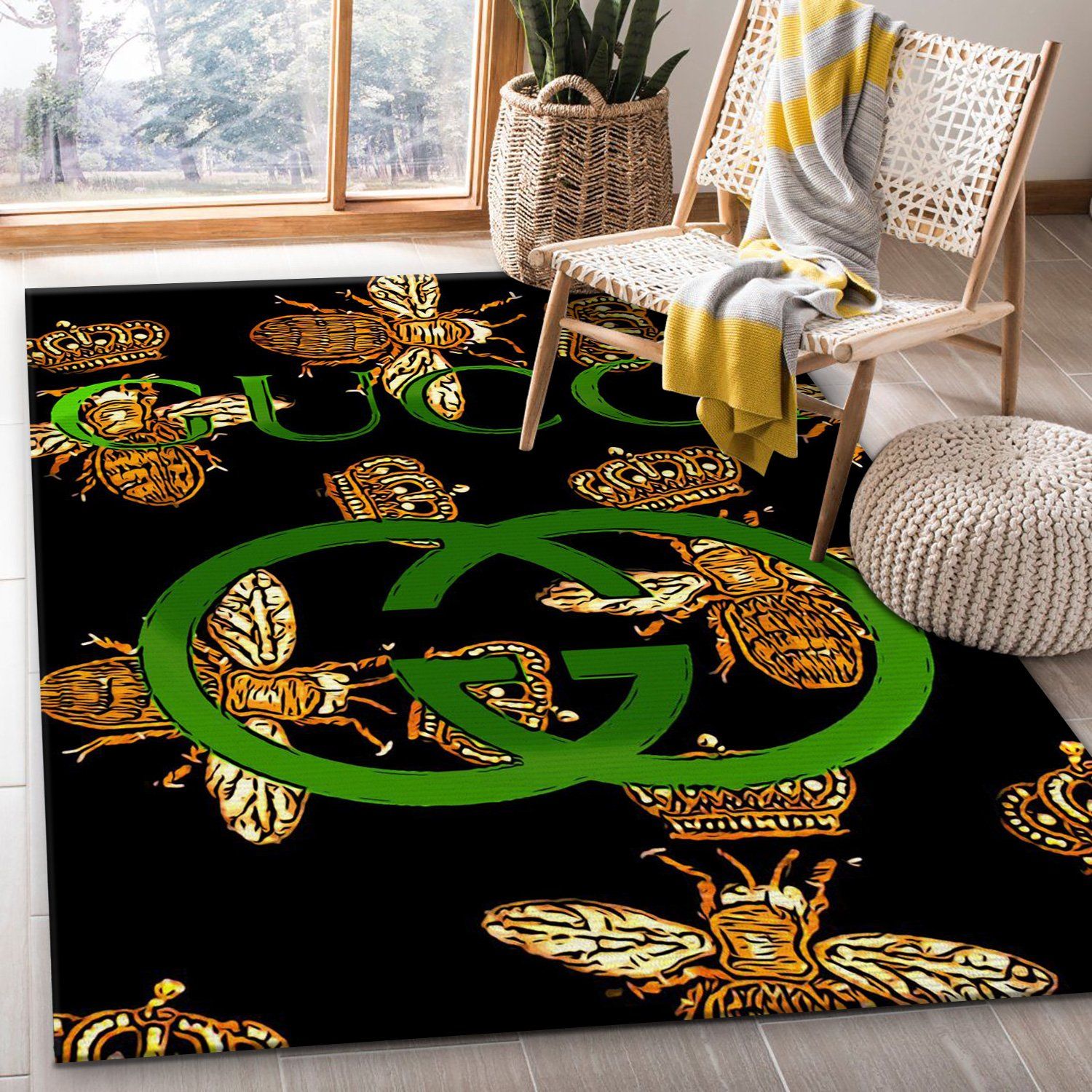 Gucci Area Rug For Christmas Bedroom Rug Christmas Gift US Decor - Travels  in Translation