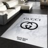 Gucci White Marble Marmor Area Rugs Fashion Brand Rug Christmas Gift US Decor