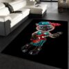 Guitarist Cat Retro Style Area Rug For Christmas Living room and bedroom Rug Christmas Gift US Decor