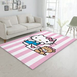 Hello Kitty Rug Bedroom Rug US Gift Decor