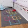 Hopscotch Game Living Room Area Carpet Living Room Rugs Fn291003