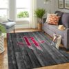 Houston Rockets Nba Team Logo Grey Wooden Style Nice Gift Home Decor Rectangle Area Rug