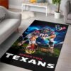 Houston Texans Ferocious Football Nfl Area Rug Rugs For Living Room Rug Home Decor