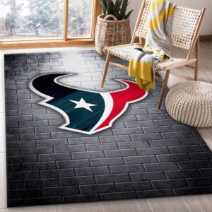Houston Texans Nfl Area Rug Bedroom Rug Christmas Gift US Decor