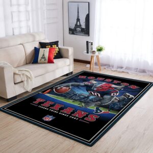 Houston Texans Nfl Team Pride Nice Gift Home Decor Rectangle Area Rug
