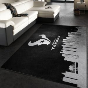 Houston Texans Skyline NFL Area Rug Carpet