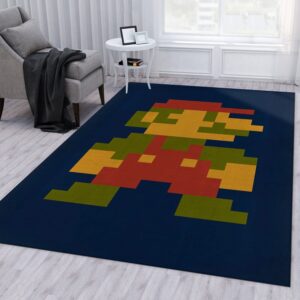 Iconic Mario Christmas Gift Rug Bedroom Rug Floor Decor Home Decor