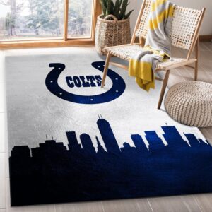 Indiana Colts Skyline NFL Area Rug