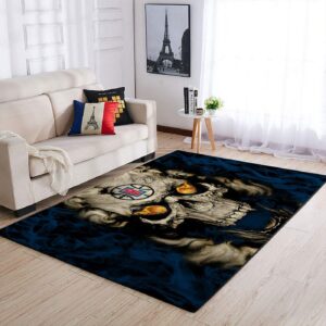 Indiana Pacers Nba Team Logo Skull Style Nice Gift Home Decor Rectangle Area Rug