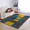 Indiana Pacers Nba Team Logo Wooden Style Nice Gift Home Decor Rectangle Area Rug