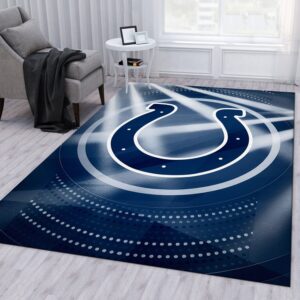 Indianapolis Colts NFL Rug Living Room Rug Floor Decor Home Decor