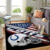 Indianapolis Colts Nfl Team Logo American Style Nice Gift Home Decor Area Rug Rugs For Living Room