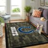 Indianapolis Colts Nfl Team Logo Camo Style Nice Gift Home Decor Area Rug Rugs For Living Room