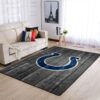 Indianapolis Colts Nfl Team Logo Grey Wooden Style Style Nice Gift Home Decor Rectangle Area Rug