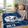 Indianapolis Colts Nfl Team Logo Helmet Nice Gift Home Decor Area Rug Rugs For Living Room Rug Home Decor