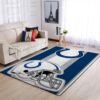 Indianapolis Colts Nfl Team Logo Helmet Nice Gift Home Decor Rectangle Area Rug