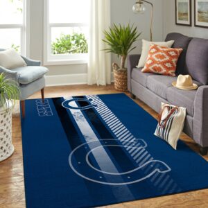 Indianapolis Colts Nfl Team Logo Nice Gift Home Decor Rectangle Area Rug