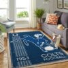 Indianapolis Colts Nfl Team Logo Retro Style Nice Gift Home Decor Rectangle Area Rug
