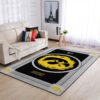 Iowa Hawkeyes Ncaa Team Logo Nice Gift Home Decor Rectangle Area Rug