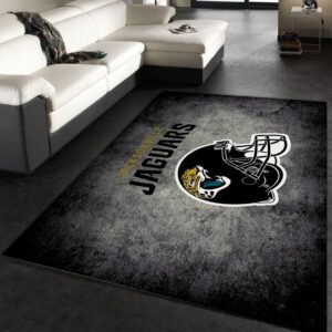 Jacksonville Jaguars Imperial Distressed Rug NFL Area Rug For Christmas