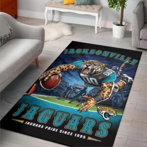 Jacksonville Jaguars Jaguars Pride Since 1995 Nfl Area Rug Rugs For Living Room Rug Home Decor
