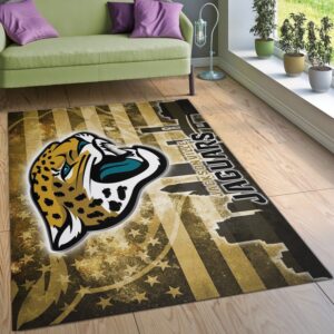 Jacksonville Jaguars NFL Rug Bedroom Rug Floor Decor Home Decor