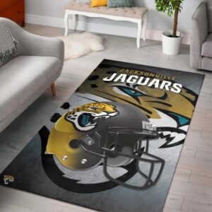 Jacksonville Jaguars Nfl Home Decor Area Rug Rugs For Living Room Rug Home Decor