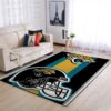 Jacksonville Jaguars Nfl Team Logo Helmet Nice Gift Home Decor Area Rug Rugs For Living Room Rug Home Decor