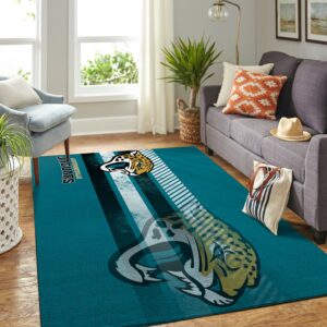 Jacksonville Jaguars Nfl Team Logo Nice Gift Home Decor Rectangle Area Rug