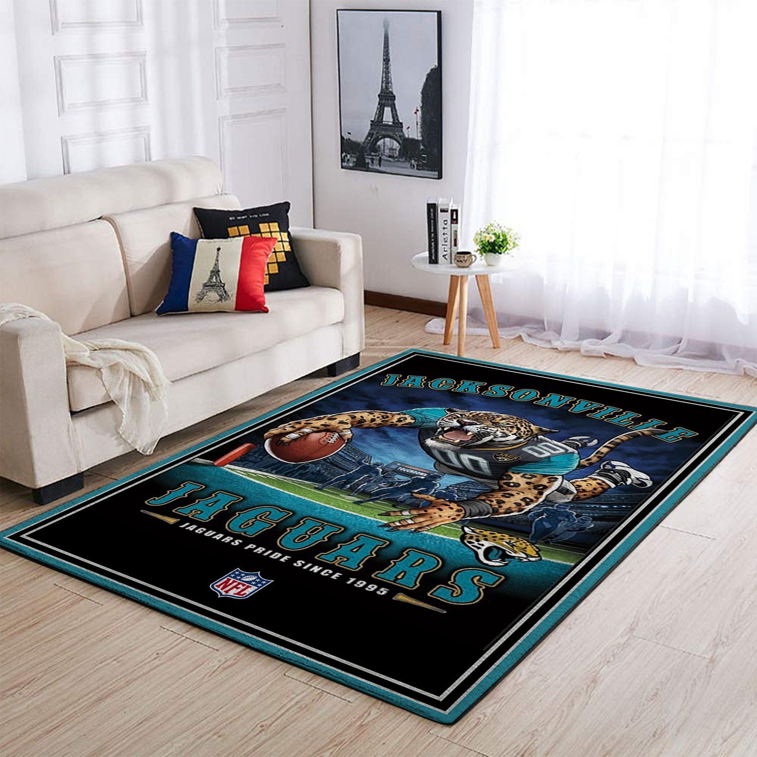 Jacksonville Jaguars Nfl Team Pride Nice Gift Home Decor Rectangle Area Rug