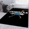 Jumpman Time Jordan Area Rug For Christmas Living Room Rug Christmas Gift US Decor