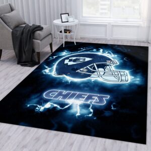 Kansas City Chiefs NFL Rug Bedroom Rug Christmas Gift US Decor