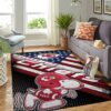 Kansas City Chiefs Nfl Team Logo Snoopy Us Style Nice Gift Home Decor Rectangle Area Rug