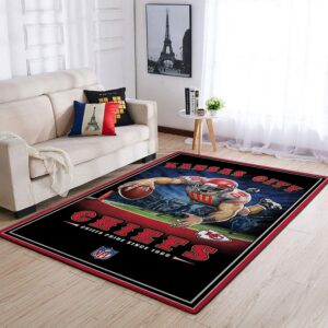 Kansas City Chiefs Nfl Team Pride Nice Gift Home Decor Rectangle Area Rug