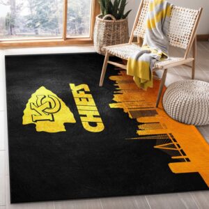 Kansas City Chiefs Skyline NFL Area Rug