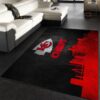 Kansas City Chiefs Skyline NFL Area Rug For Christmas