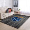 Kansas City Royals Mlb Team Logo Grey Wooden Style Style Nice Gift Home Decor Rectangle Area Rug