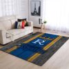 Kansas City Royals Mlb Team Logo Wooden Style Style Nice Gift Home Decor Rectangle Area Rug