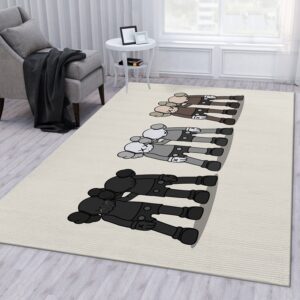 Kaws Along The Way Area Rug Living Room Rug US Gift Decor
