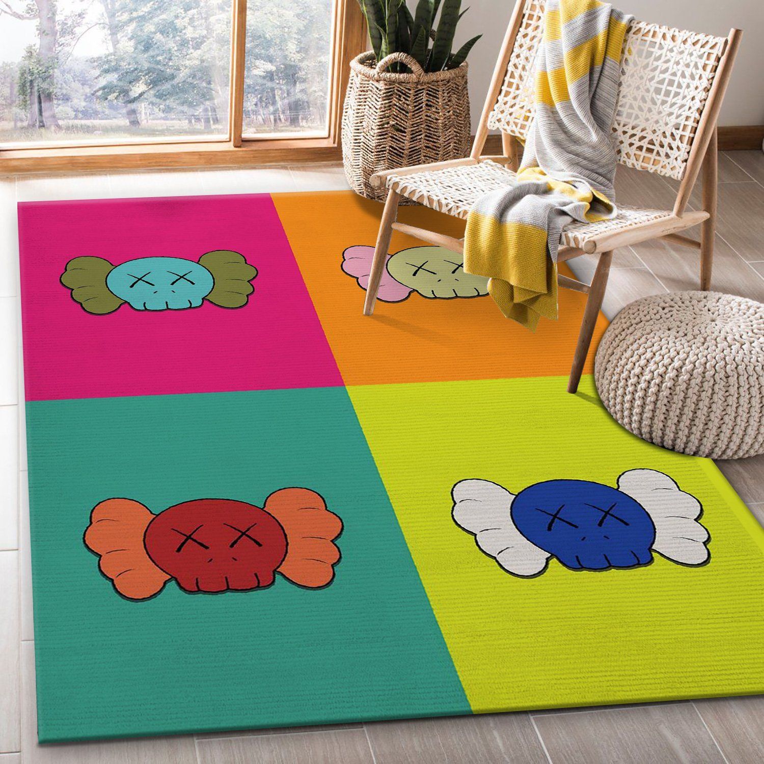 Kaws Supreme Luxury Collection Area Rugs Living Room Carpet Christmas Gift