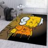 Kaws Bart Fashion Brand Area Rug For Christmas Living Room Rug Floor Decor Home Decor