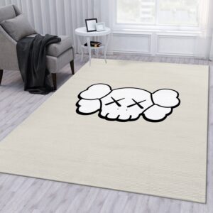 Kaws Head Rug Bedroom Rug US Gift Decor